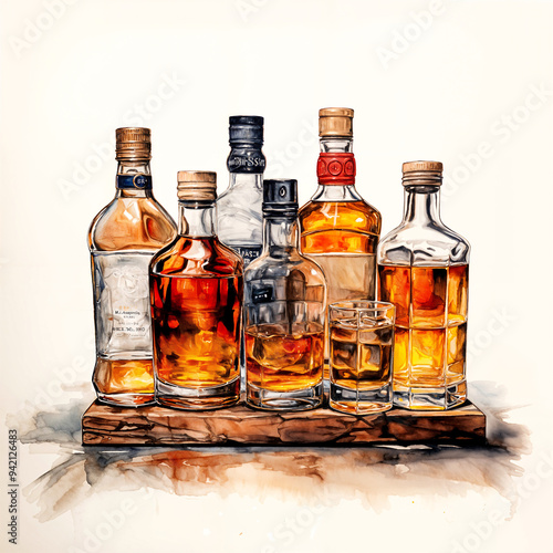 bottles of whiskey