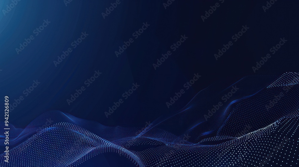 Abstract Blue Digital Landscape Abstract Blue Digital Landscape