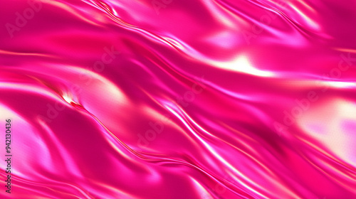Hot pink abstract metallic or silk background pattern. Seamless