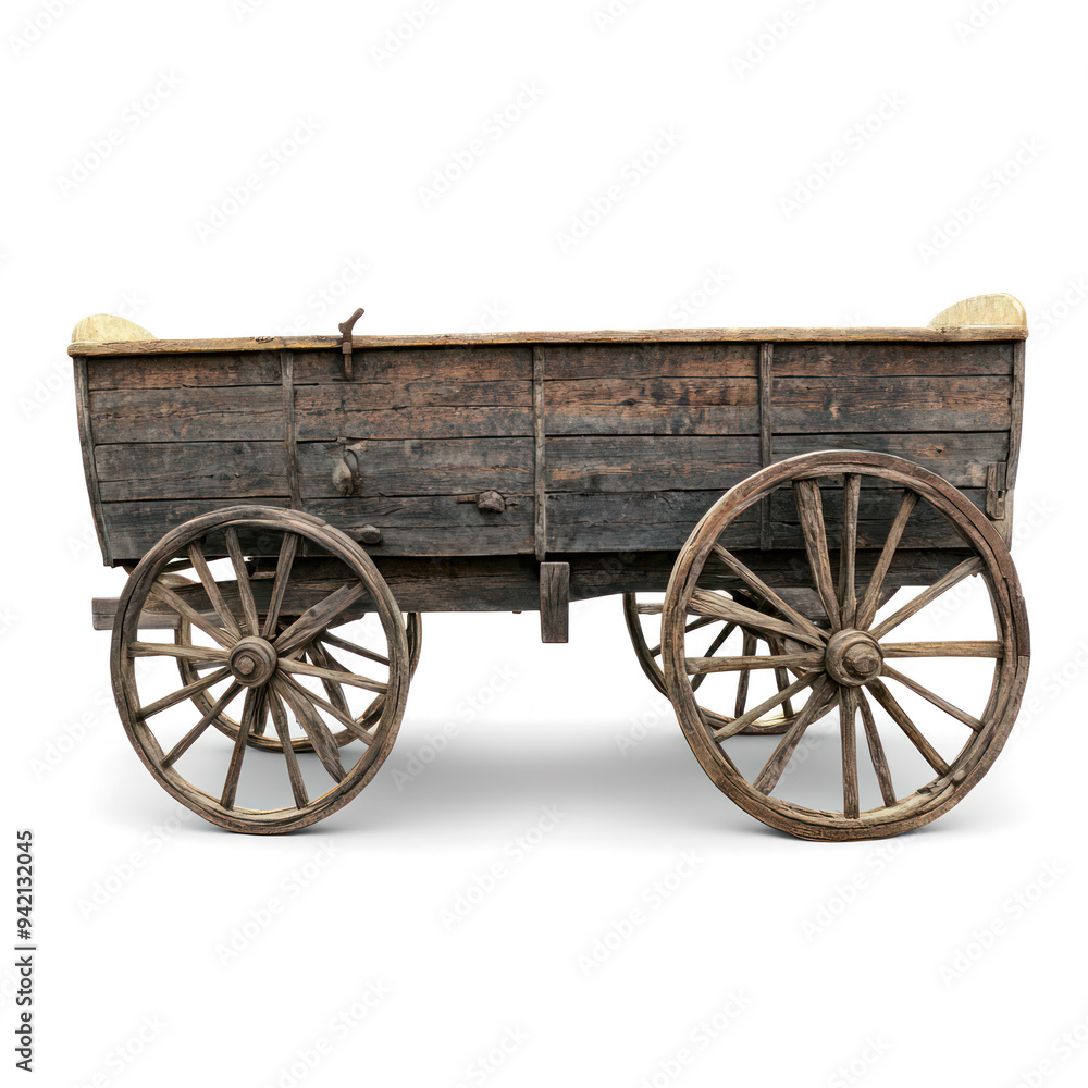 Old carriage object isolated on transparent png. Old carriage object isolated on transparent png.