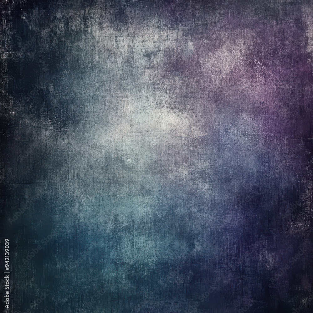 Fototapeta premium Dark blue and gray grunge background texture, distressed with small details of dark green