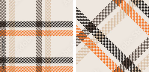 Obraz na płótnie Check plaid set seamless pattern. w salonie