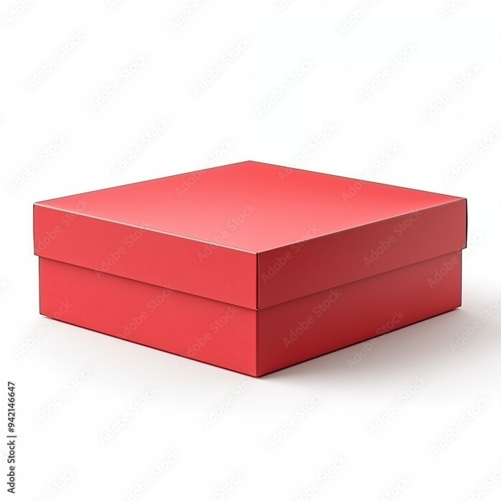 red box isolated on white red box isolated on white