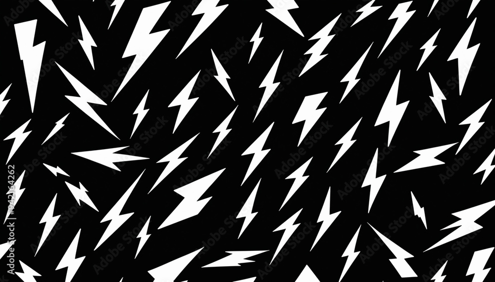 Set éclair flèche fond noir et blanc doodles. Set éclair flèche fond noir et blanc doodles.