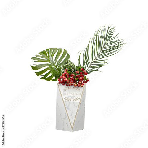 Ornamental home decoraction plant in pot photo