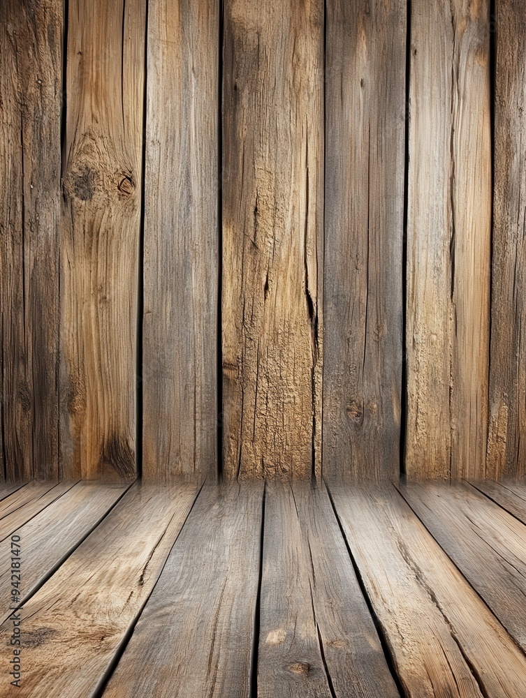 old wooden wall with several vertical planks, showcasing the texture and age marks on each one old wooden wall with several vertical planks, showcasing the texture and age marks on each one