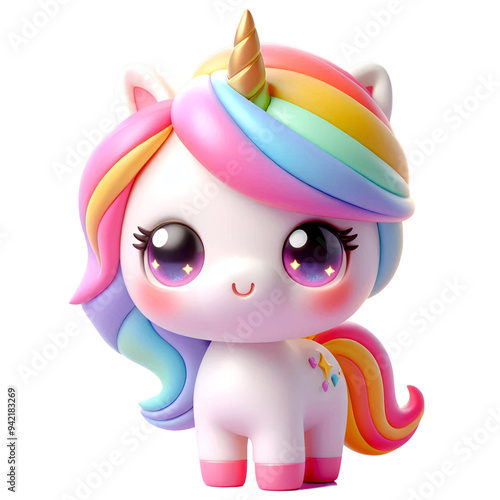 3D Cute Cartoon Unicorn