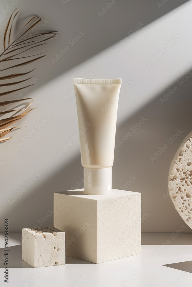 blank cream tube mockup blank cream tube mockup