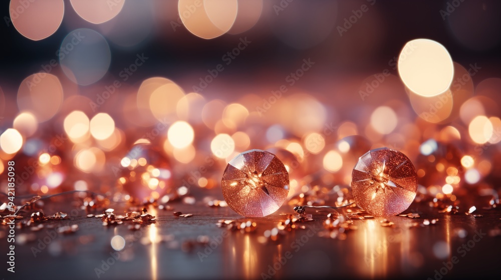 Bokeh background with light. Glitter and diamond dust, subtle tonal variations. Bokeh background with light. Glitter and diamond dust, subtle tonal variations.