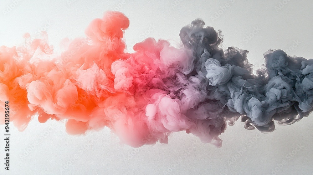 A set of cigarettes in various shades of red, pink, and blue against a white backdrop A set of cigarettes in various shades of red, pink, and blue against a white backdrop