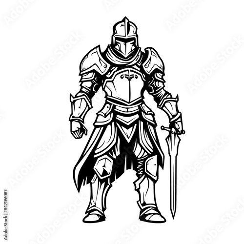 Wallpaper Mural Knight Vector Torontodigital.ca