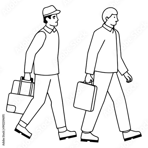 man with luggage