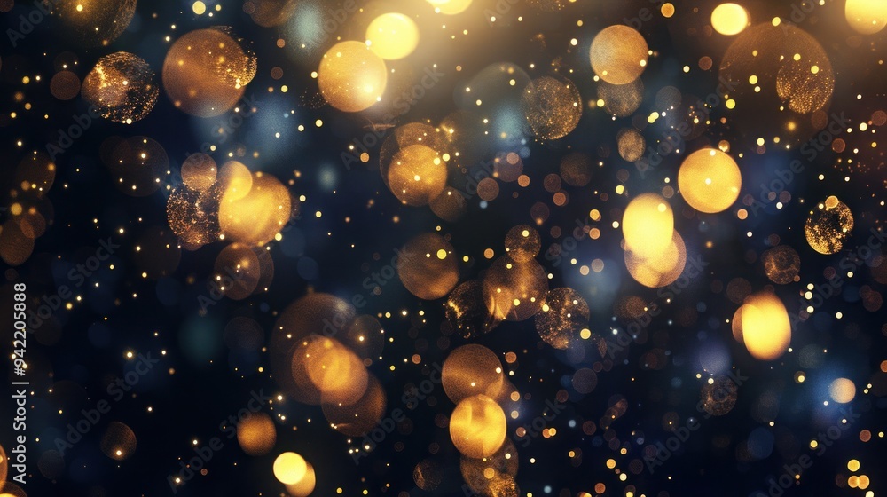 Abstract Golden Bokeh Background Abstract Golden Bokeh Background