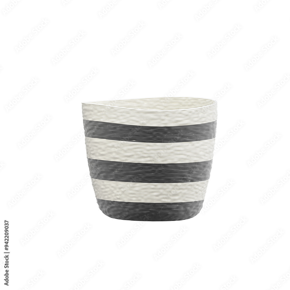 Palm & wicker baskets from side view angel on isolated Canvas Palm & wicker baskets from side view angel on isolated Canvas