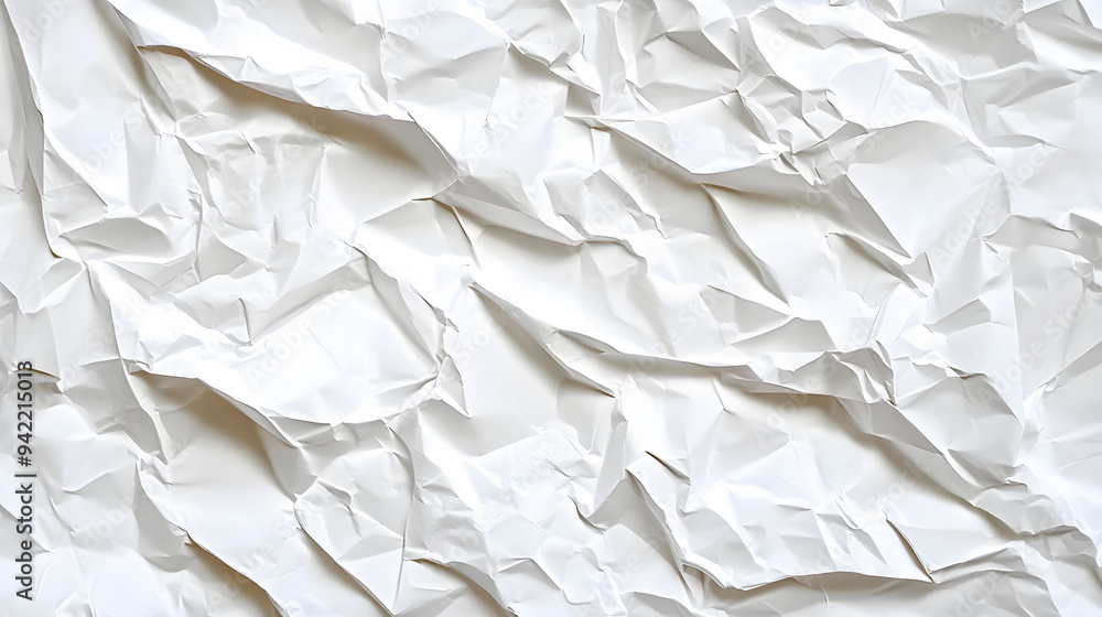 Obraz premium white crumpled paper background texture pattern overlay