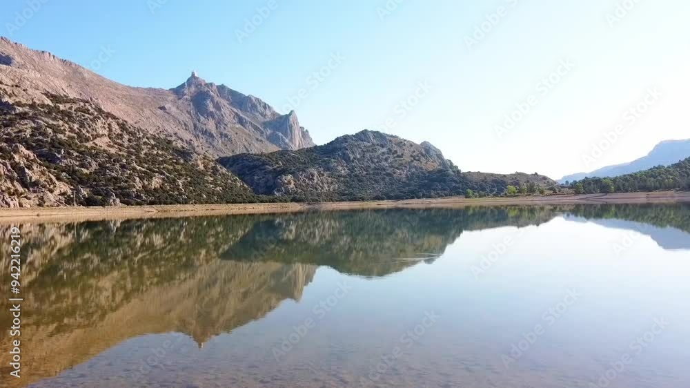 Tramuntana mountain range reservoir in Mallorca Tramuntana mountain range reservoir in Mallorca