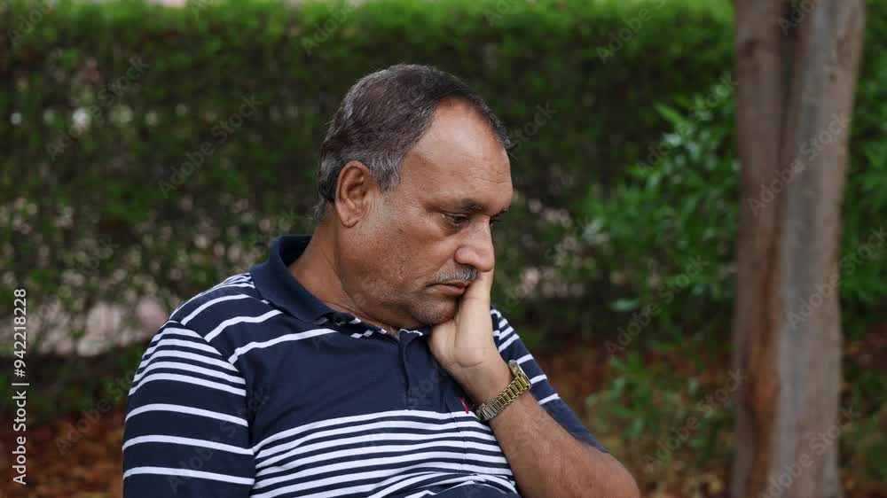 isolated alone man in depression sitting at outdoor park at evening from different angle isolated alone man in depression sitting at outdoor park at evening from different angle