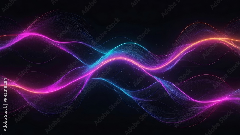abstract background with glowing lines abstract background with glowing lines