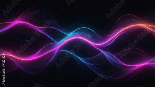 abstract background with glowing lines