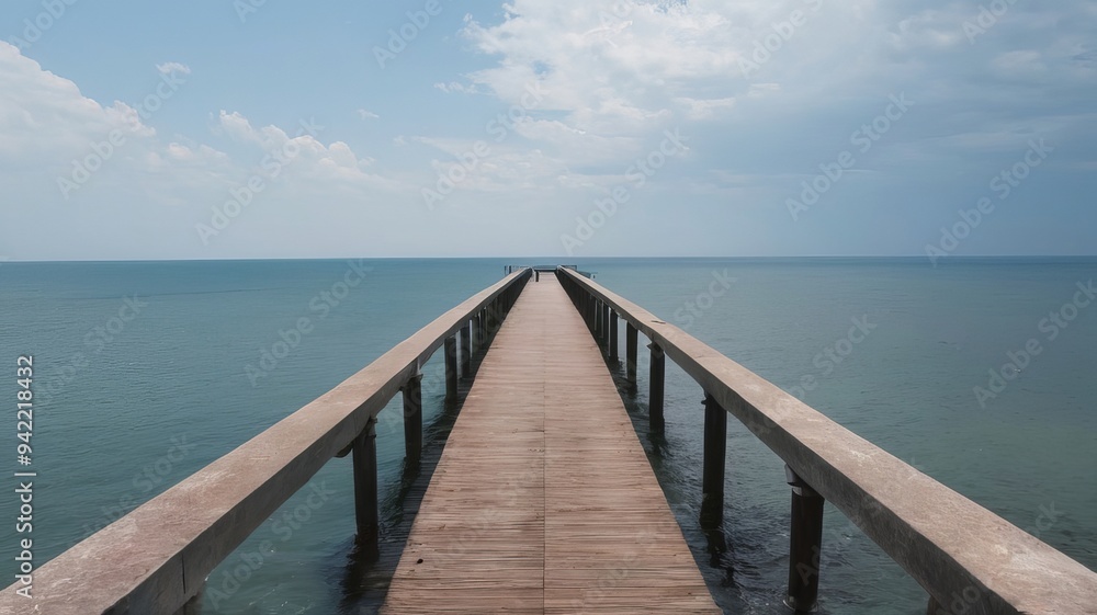 Beautiful Ocean View with Black Sandy Beach in Nature Beautiful Ocean View with Black Sandy Beach in Nature