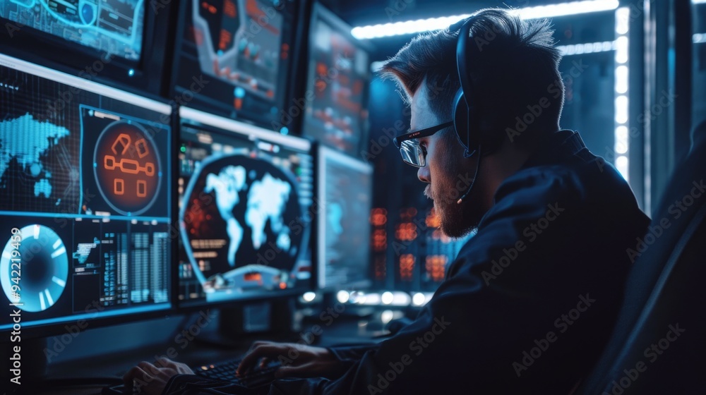 A person sitting at a desk with a laptop, ready to work or study A person sitting at a desk with a laptop, ready to work or study