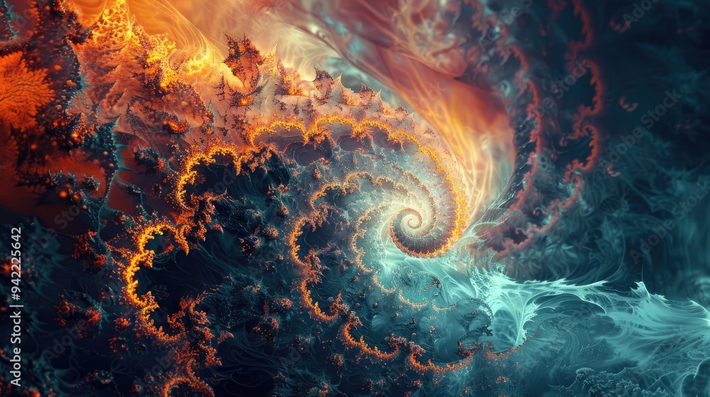 Abstract fractal patterns Abstract fractal patterns