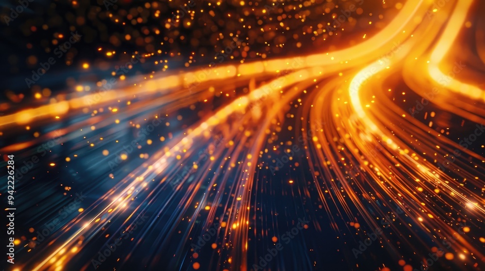 Fototapeta premium Abstract light trails