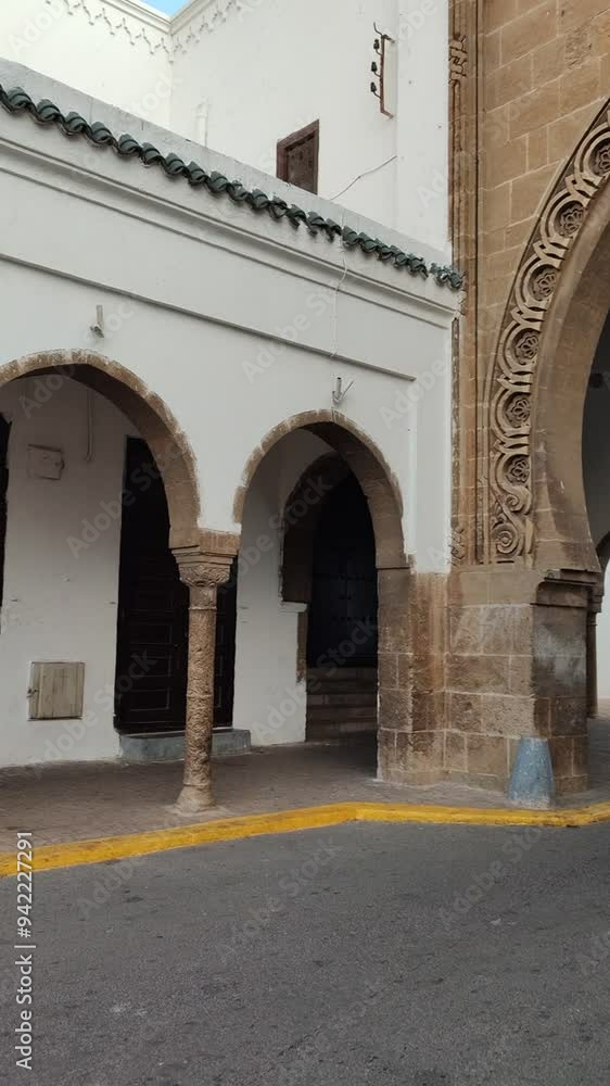 a Historic Moroccan Streets in Casablanca city a Historic Moroccan Streets in Casablanca city