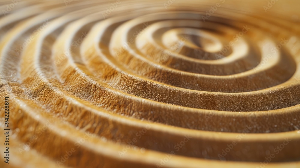 Naklejka premium Circular patterns in layered sand textures
