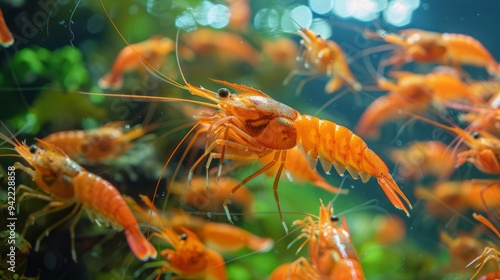 orange shrimp lot photo