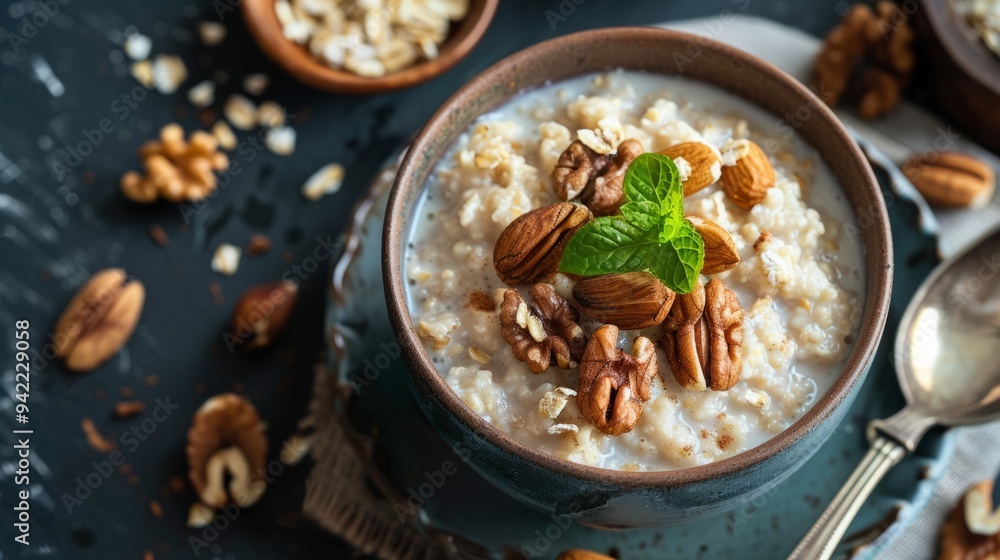 oatmeal with nuts oatmeal with nuts