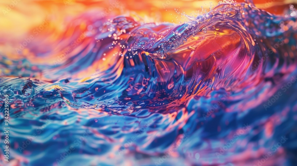 Colorful abstract waves Colorful abstract waves