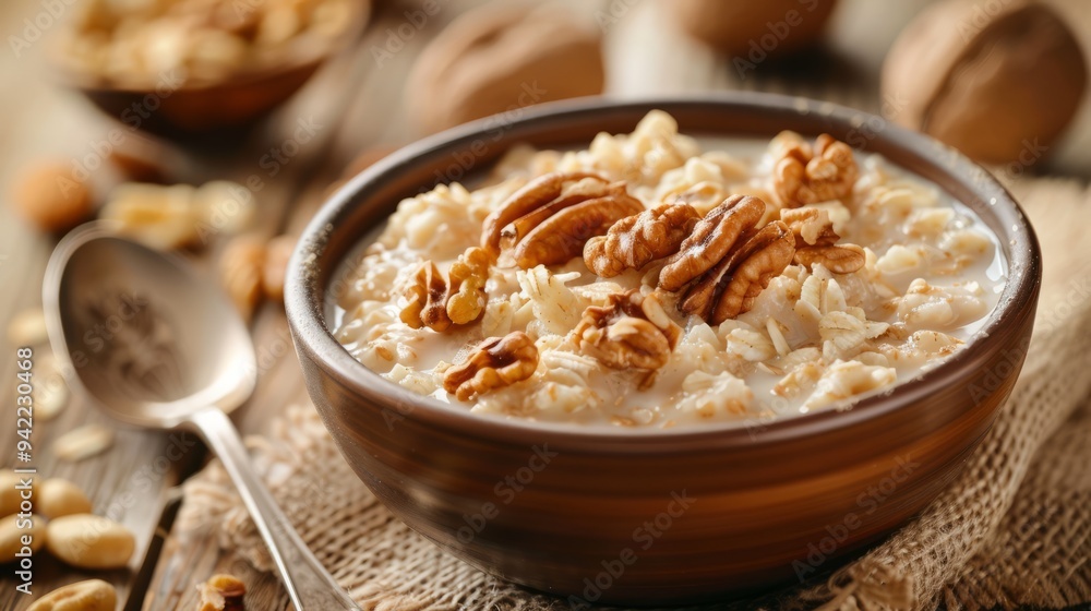 oatmeal with nuts oatmeal with nuts