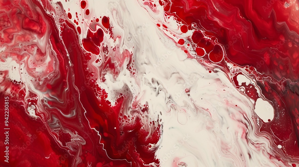 red and white abstract painting red and white abstract painting