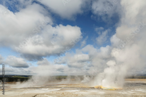 Spasm Geyser erupting, Lower Geyser Basin, Yellowstone National Park (Montana, Wyoming)