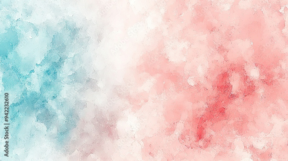 Obraz premium A pink and blue background with white and blue paint on the left side, and a pink and blue background on the right side of that