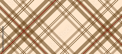 Diagonal cell brown and beige plaid background