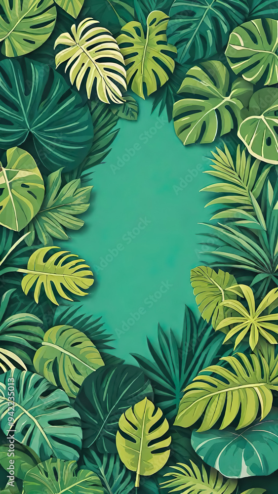green leaves background green leaves background