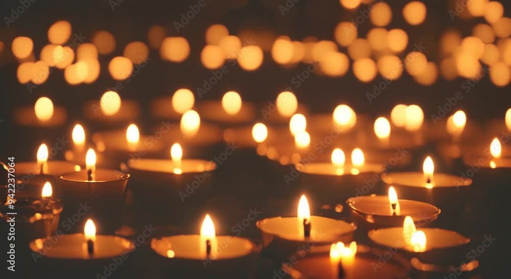 Happy Diwali Holiday with candles and fire 4k animation Happy Diwali Holiday with candles and fire 4k animation