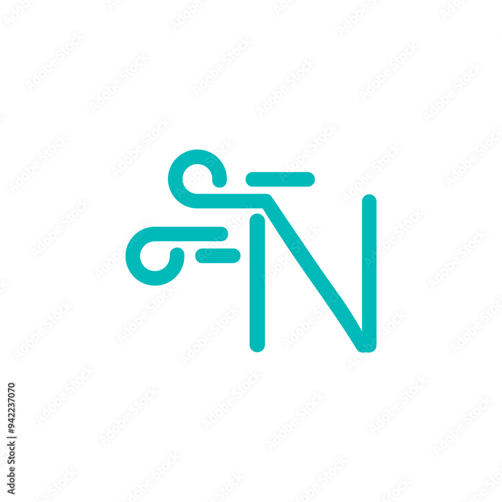 a combination of logos and vectors of wind, with initials, letters, numbers, or alphabets for business and others a combination of logos and vectors of wind, with initials, letters, numbers, or alphabets for business and others
