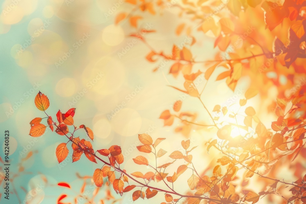 Autumn Leaves in Warm Sunlight Autumn Leaves in Warm Sunlight