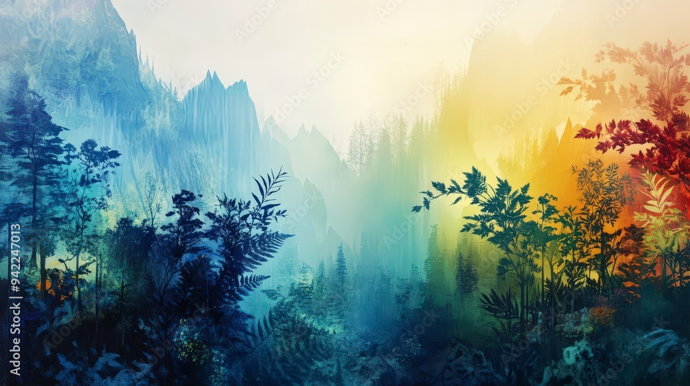 Enchanted Nature: Surreal Abstract Landscapes of Forests, Oceans, and Mountains Enchanted Nature: Surreal Abstract Landscapes of Forests, Oceans, and Mountains