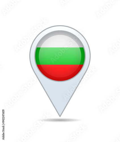Free Download Bulgaria - flag pin for map. Vector illustration. - GFXLoad