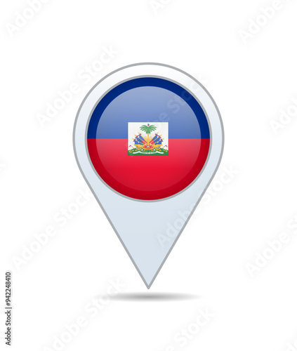 Haiti - flag pin for map. Vector illustration. Free Download Haiti - flag pin for map. Vector illustration. - GFXLoad