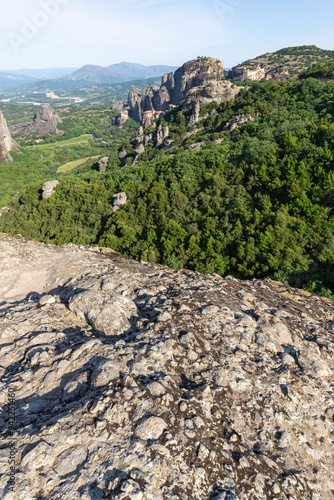 Obraz na płótnie Panoramic view of Meteora Monasteries, Thessaly, Greece w salonie