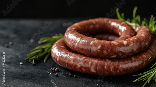 African boerewors twisted sausages raw