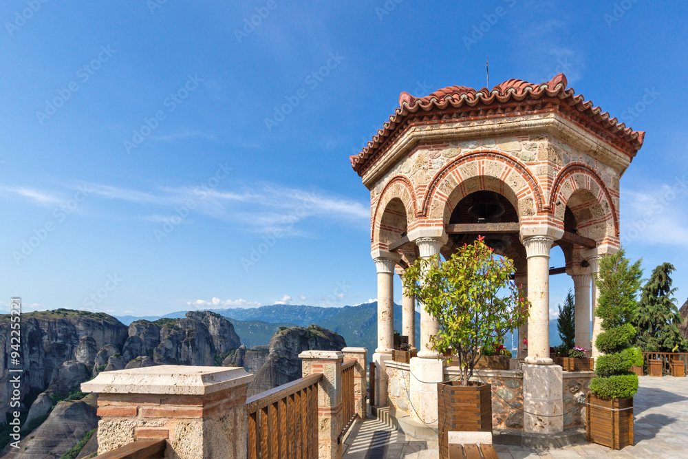 Panoramic view of Meteora Monasteries, Thessaly, Greece