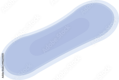 Blue sanitary pad, essential for women's health and hygiene during their menstrual cycle