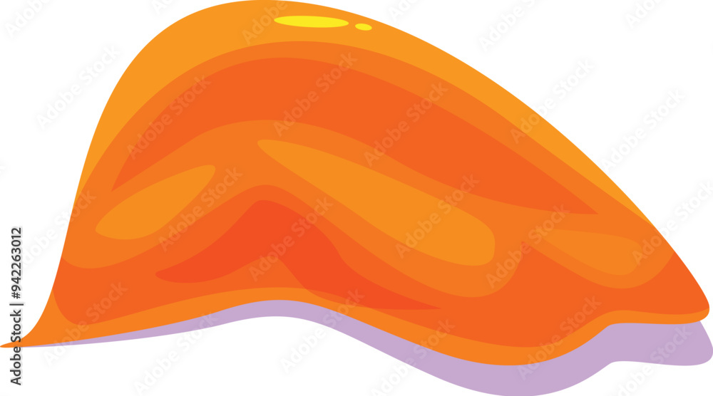 Orange slime is dripping down leaving copy space above Orange slime is dripping down leaving copy space above
