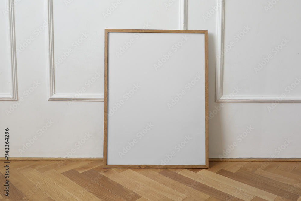 Obraz na plátně Vertical thin picture frame mockup